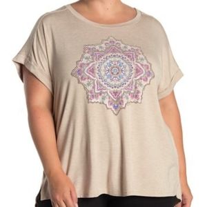 Democracy Rolled Sleeve Knit Tee NWT